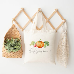 Bolsa Tote Queda fazenda de abóbora de vegetais cultivados lo