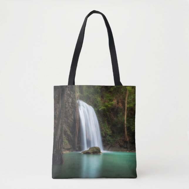 Bolsa Tote Quedas | Erawan Waterfall, Tailândia (Frente)