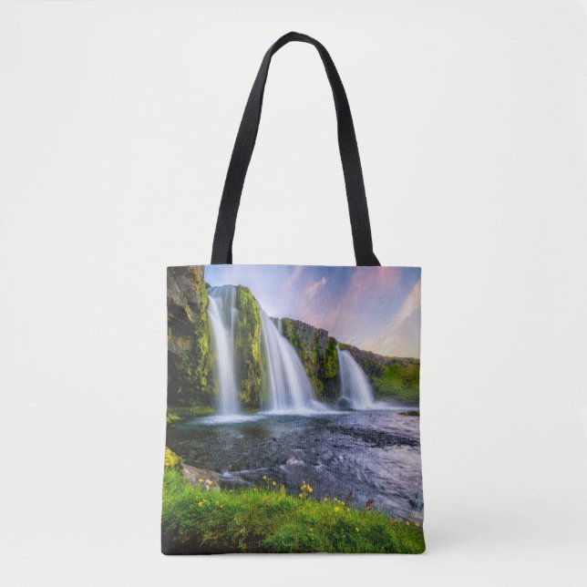 Bolsa Tote Quedas | Kirkjufellsfoss, Islândia (Frente)