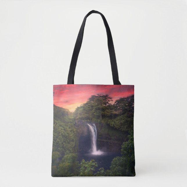 Bolsa Tote Quedas | Rainbow Falls, Hilo, Havaí (Frente)