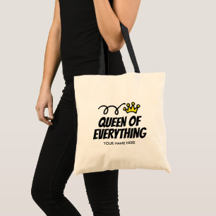 Bolsa tote Queen of Everything para mulheres e men