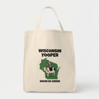 Bolsa Tote Queijo Eh Wisconsin Yooper Engraçado Vaca