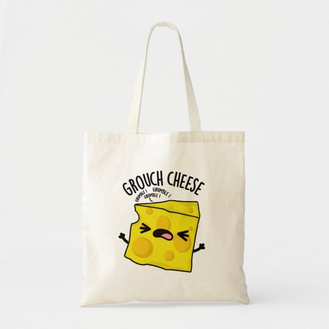 Bolsa Tote Queijo Engraçado, Queijo Engraçado (Frente)