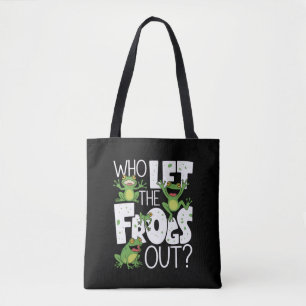 Bolsa Tote Quem Deixou os Sapos Sair Meme Engraçado de Amante