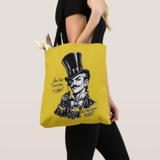 Bolsa Tote Quem é precioso?! Caricatura do Lorde espirituoso