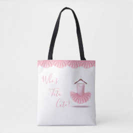 Bolsa Tote Quem é Tutu Cute Ballerina Pink Girly Name