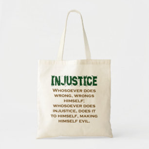 Bolsa Tote Quem Faz Erros Em Si Mesmo - Injustiça Qu