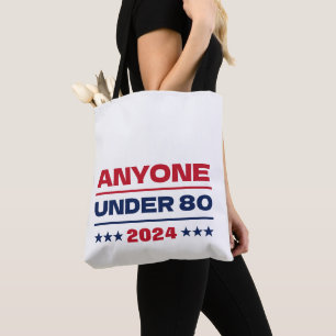 Bolsa Tote Quem Menos De 80 Eleições Engraçadas 2024