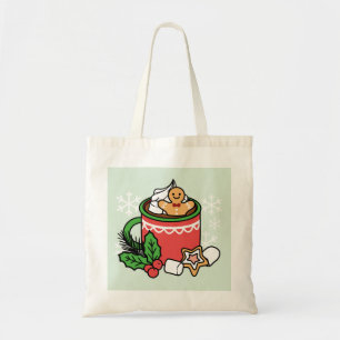 Bolsa Tote Quente quente com a queda de neve chamada de cacau