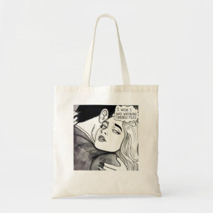 Bolsa Tote Queria estar assistindo arquivos forenses clássico