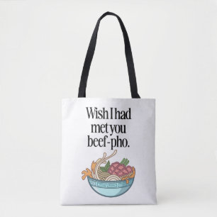 Bolsa Tote Queria ter te encontrado com uma comida vietnamita