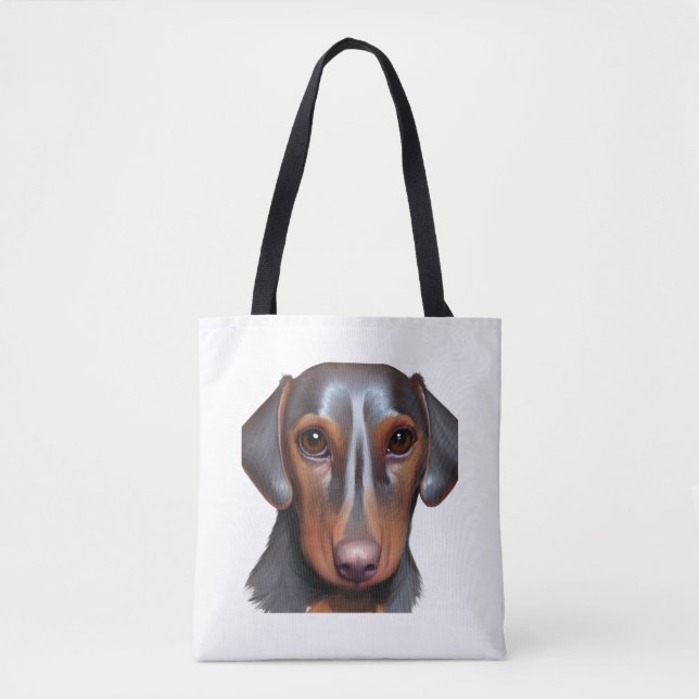 Bolsa Tote Querido Dachshund (Frente)