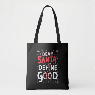 Bolsa Tote Querido Papai Noel Defina Boas Festas de Natal Xma