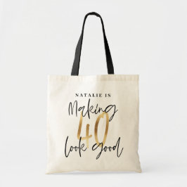 Bolsa Tote Quic personalizado com aniversário de 40 anos de o