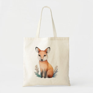 Bolsa Tote Quiet Guardian: A Raposa Serena na Natureza