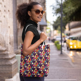 Bolsa Tote Quilômetros de Triângulo Moderno
