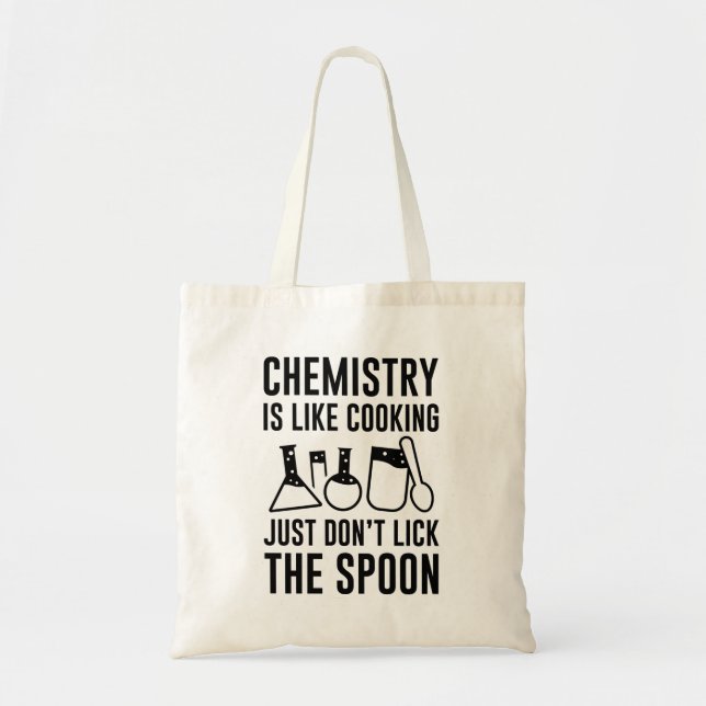 Bolsa Tote Química é como Cozinhar (Frente)