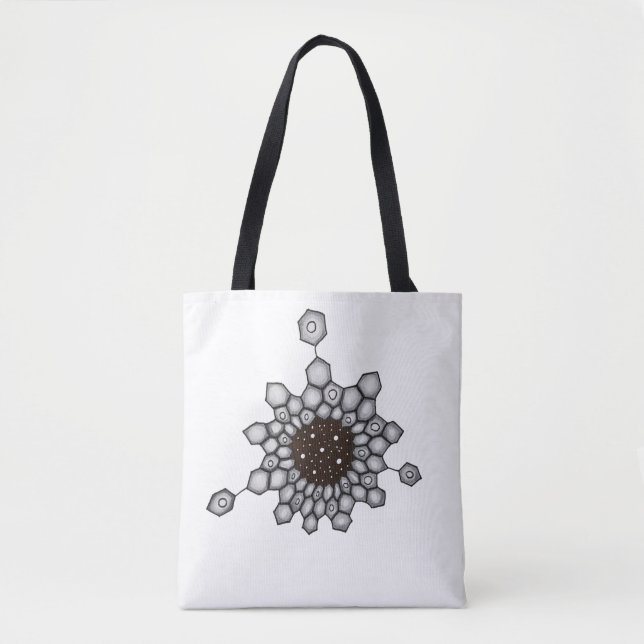 Bolsa Tote Química Orgânica - Estrelas Espaciais Aromáticas (Frente)