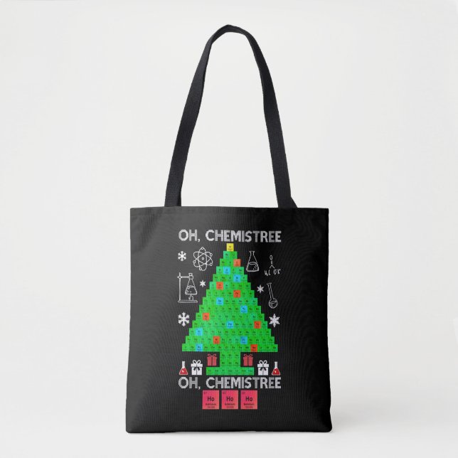 Bolsa Tote Quimistree Chemistree Engraçado Ciência (Frente)
