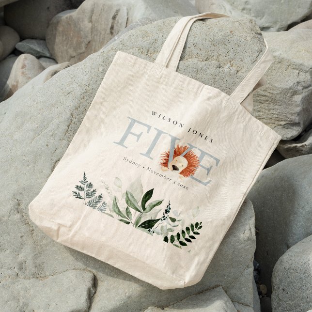 Bolsa Tote Quinto 5 de Folhagem de Leão de Boho (Criador carregado)