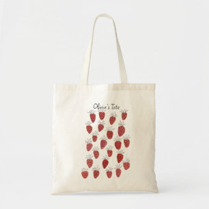 Bolsa Tote Quirky Strawberry Pattern Tote Bag
