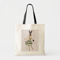 Rabbit em vestido branco preto 2