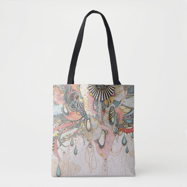 Bolsa Tote Rabiscar a Língua da Luz (Frente)