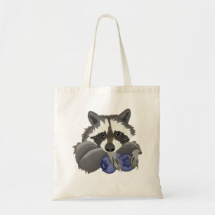 Bolsa Tote Raccoon com mirtilos
