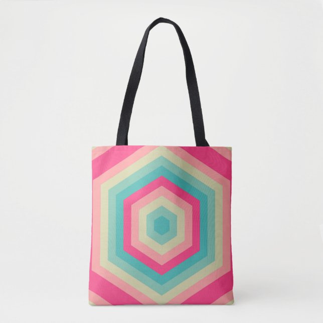 Bolsa Tote Radiação Pastel Hexa (Frente)