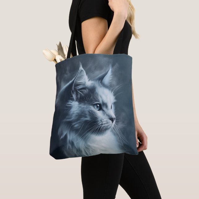 Bolsa Tote Ragdoll cat in Fog (Close Up)