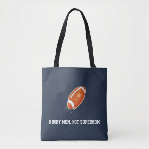 Bolsa Tote "Râguebi Mãe, Não Super Mãe" AMOR RUGBY