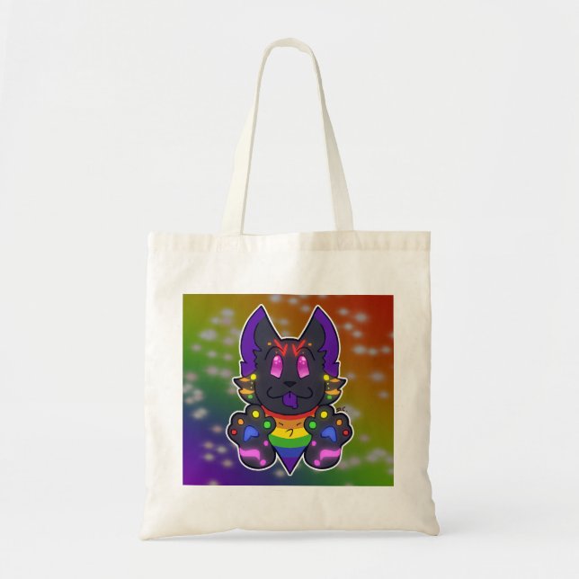 Bolsa Tote Rainbow Cat (Frente)