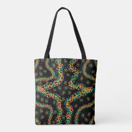 Bolsa Tote Rainbow Colored Seurat Style Pointillism Pattern