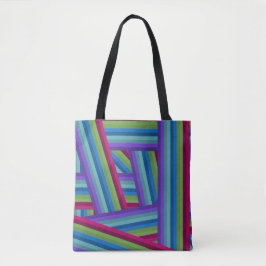 Bolsa Tote Rainbow Crisscross