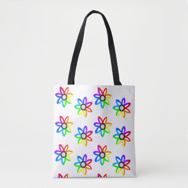 Bolsa Tote Rainbow Daisies (Frente)
