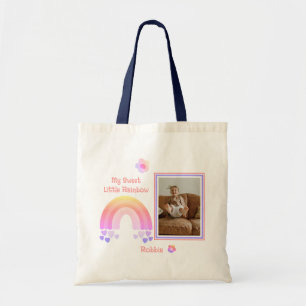 Bolsa Tote Rainbow Kid Photo Sweet Colorful