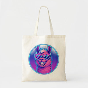 Bolsa Tote Rainbow Lama com tons de orgulho cardíaco