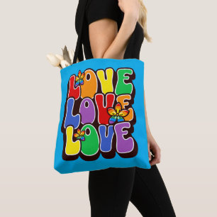 Bolsa Tote Rainbow Love