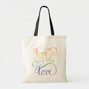 Bolsa Tote Rainbow Love é Love 