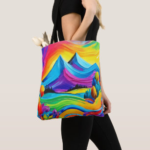 Bolsa Tote Rainbow Mountain Majestade Art
