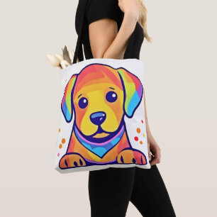 Bolsa Tote Rainbow Puppy Love