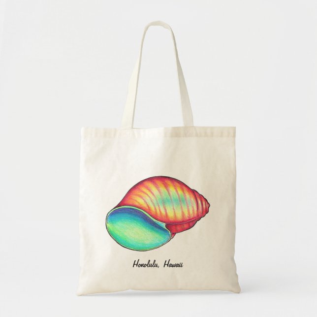 Bolsa Tote Rainbow Seashell Bag (Frente)