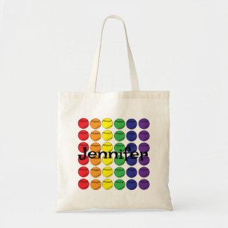 Bolsa Tote Rainbow Softball com nome