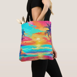 Bolsa Tote Rainbow Sunset Beach