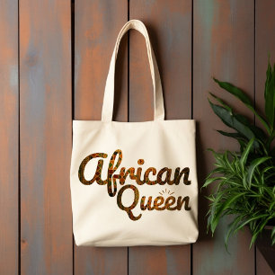 Bolsa Tote Rainha Africana — Presente para Ela