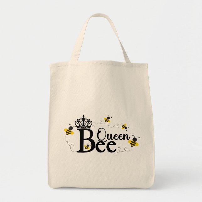 Bolsa Tote Rainha Bee Grocery Bolsa, Abelha De Mel, Abelha De (Frente)