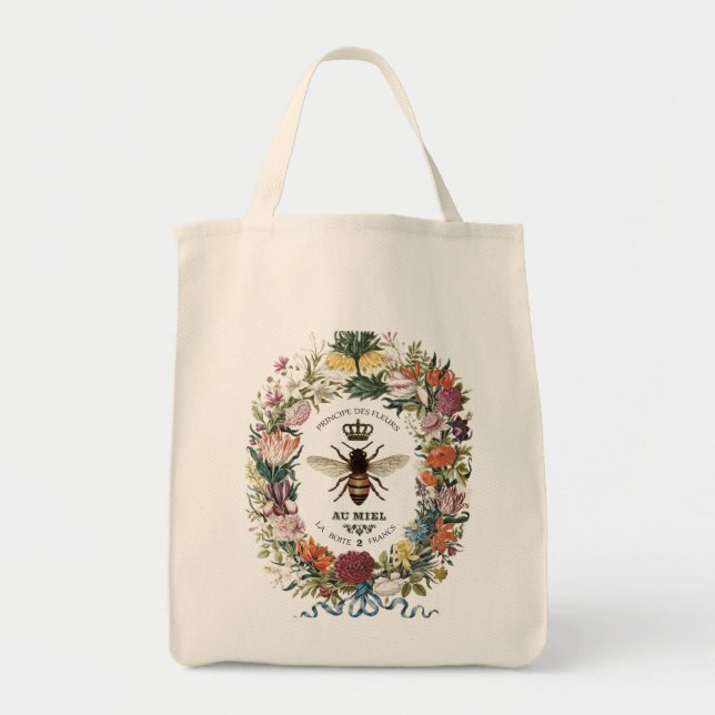 BOLSA TOTE RAINHA BOTÂNICA MODERNA VINTAGEM (Frente)