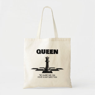 Bolsa Tote Rainha Chess, Tenha Consciência Que Pode Se Mover