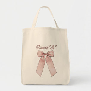 Bolsa Tote Rainha Coquete" Vibe laços rosa com Rainha A