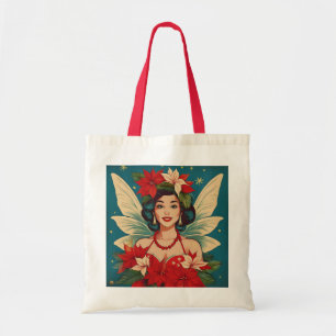 Bolsa Tote Rainha da Beleza Pin-Up de Natal Tropical dos Anos